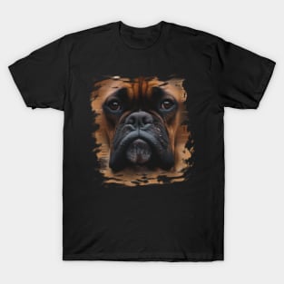 Boxer Face Boxer Dog Lover T-Shirt